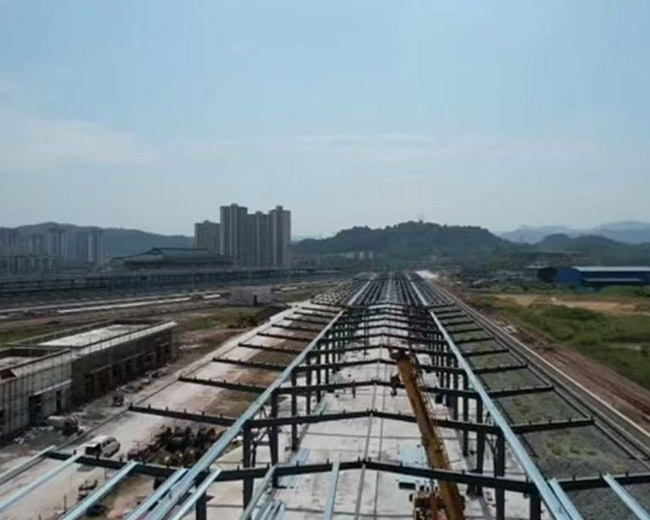 钢结构工程安装现场实拍